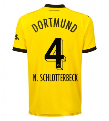 Borussia Dortmund Nico Schlotterbeck #4 Domácí Dres 2023-24 Krátkým Rukávem