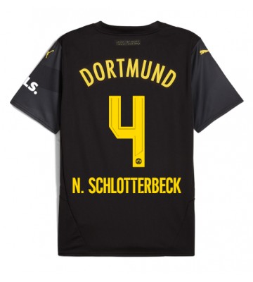 Borussia Dortmund Nico Schlotterbeck #4 Venkovní Dres 2024-25 Krátkým Rukávem