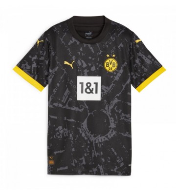 Borussia Dortmund Venkovní Dres pro Dámy 2023-24 Krátkým Rukávem