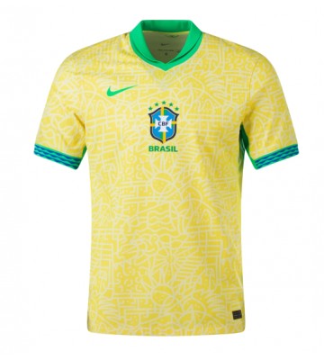 Brazílie Domácí Dres Copa America 2024 Krátkým Rukávem