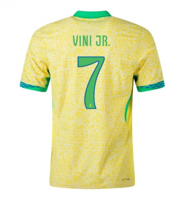 Brazílie Vinicius Junior #7 Domácí Dres Copa America 2024 Krátkým Rukávem