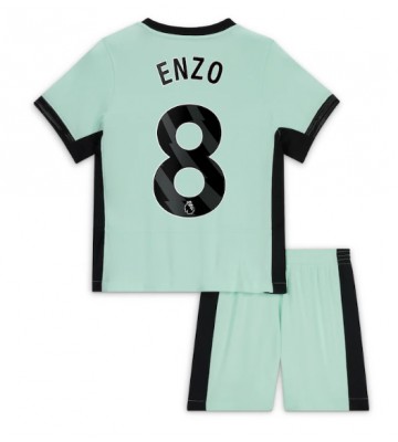 Chelsea Enzo Fernandez #8 Alternativní dres komplet pro Děti 2023-24 Krátkým Rukávem (+ Krátké kalhoty)