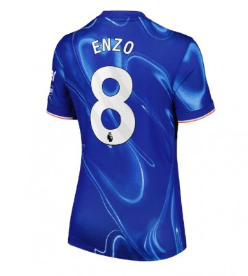 Chelsea Enzo Fernandez #8 Domácí Dres pro Dámy 2024-25 Krátkým Rukávem