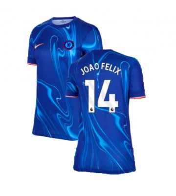 Chelsea Joao Felix #14 Domácí Dres pro Dámy 2024-25 Krátkým Rukávem