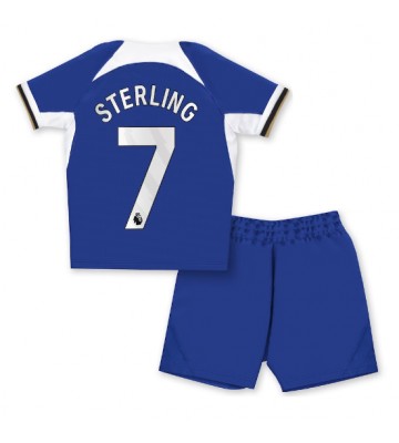 Chelsea Raheem Sterling #7 Domácí dres komplet pro Děti 2023-24 Krátkým Rukávem (+ Krátké kalhoty)