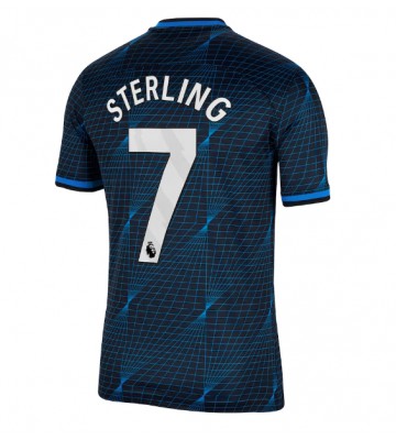 Chelsea Raheem Sterling #7 Venkovní Dres 2023-24 Krátkým Rukávem