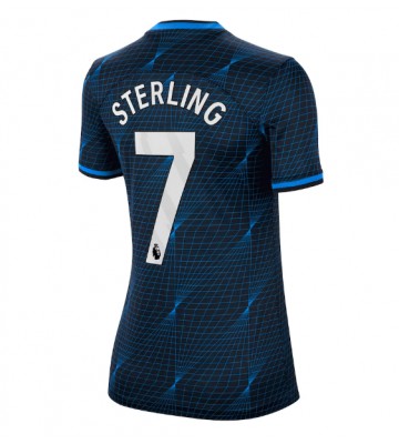 Chelsea Raheem Sterling #7 Venkovní Dres pro Dámy 2023-24 Krátkým Rukávem