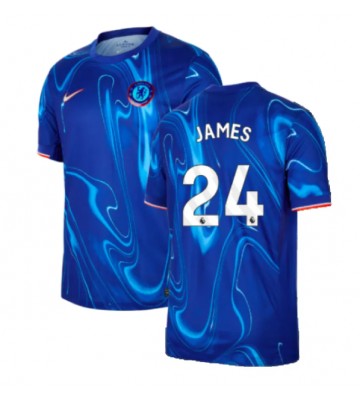 Chelsea Reece James #24 Domácí Dres 2024-25 Krátkým Rukávem