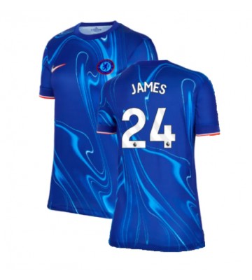 Chelsea Reece James #24 Domácí Dres pro Dámy 2024-25 Krátkým Rukávem