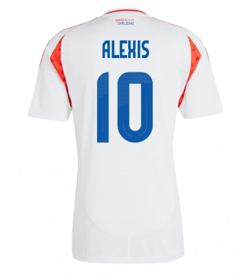 Chile Alexis Sanchez #10 Venkovní Dres Copa America 2024 Krátkým Rukávem