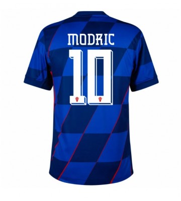 Chorvatsko Luka Modric #10 Venkovní Dres ME 2024 Krátkým Rukávem