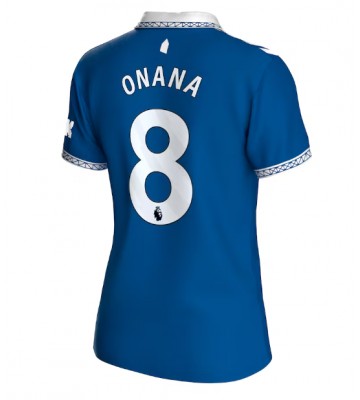 Everton Amadou Onana #8 Domácí Dres pro Dámy 2023-24 Krátkým Rukávem