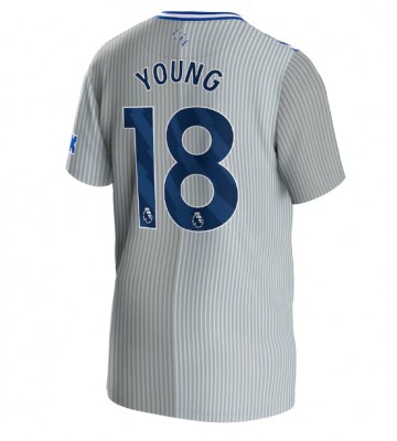 Everton Ashley Young #18 Alternativní Dres 2023-24 Krátkým Rukávem