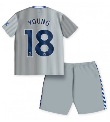 Everton Ashley Young #18 Alternativní dres komplet pro Děti 2023-24 Krátkým Rukávem (+ Krátké kalhoty)