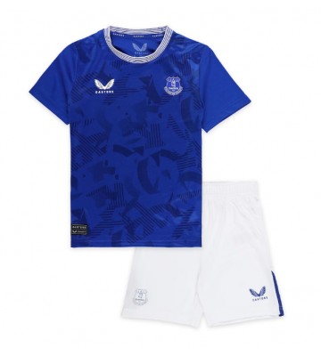 Everton Domácí dres komplet pro Děti 2024-25 Krátkým Rukávem (+ Krátké kalhoty)