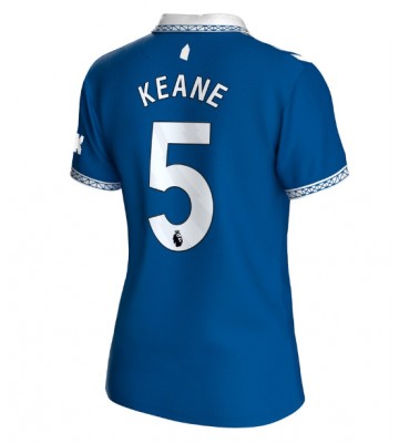 Everton Michael Keane #5 Domácí Dres pro Dámy 2023-24 Krátkým Rukávem