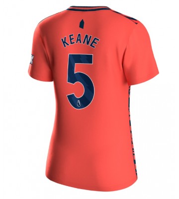 Everton Michael Keane #5 Venkovní Dres pro Dámy 2023-24 Krátkým Rukávem