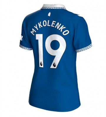 Everton Vitaliy Mykolenko #19 Domácí Dres pro Dámy 2023-24 Krátkým Rukávem