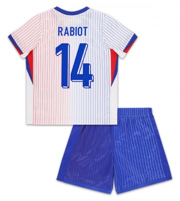 Francie Adrien Rabiot #14 Venkovní dres komplet pro Děti ME 2024 Krátkým Rukávem (+ Krátké kalhoty)