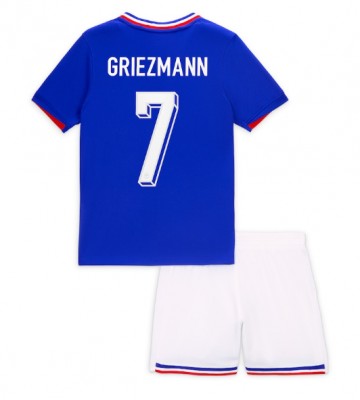 Francie Antoine Griezmann #7 Domácí dres komplet pro Děti ME 2024 Krátkým Rukávem (+ Krátké kalhoty)