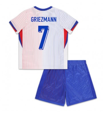 Francie Antoine Griezmann #7 Venkovní dres komplet pro Děti ME 2024 Krátkým Rukávem (+ Krátké kalhoty)