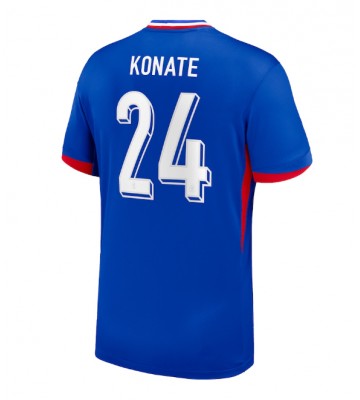 Francie Ibrahima Konate #24 Domácí Dres ME 2024 Krátkým Rukávem