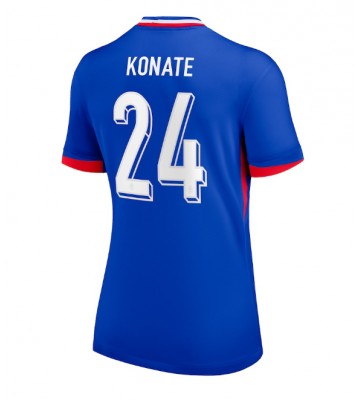 Francie Ibrahima Konate #24 Domácí Dres pro Dámy ME 2024 Krátkým Rukávem