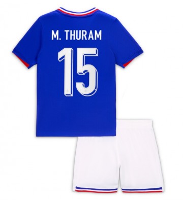 Francie Marcus Thuram #15 Domácí dres komplet pro Děti ME 2024 Krátkým Rukávem (+ Krátké kalhoty)