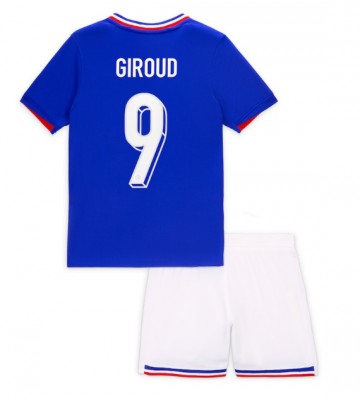 Francie Olivier Giroud #9 Domácí dres komplet pro Děti ME 2024 Krátkým Rukávem (+ Krátké kalhoty)