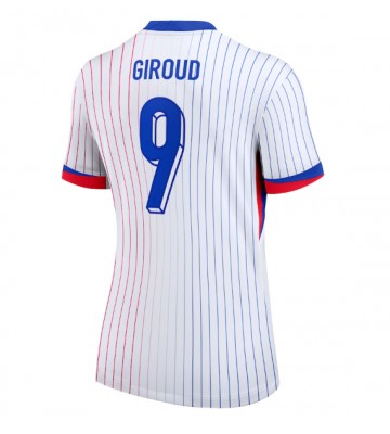 Francie Olivier Giroud #9 Venkovní Dres pro Dámy ME 2024 Krátkým Rukávem