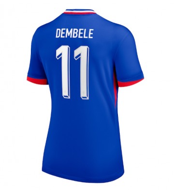 Francie Ousmane Dembele #11 Domácí Dres pro Dámy ME 2024 Krátkým Rukávem