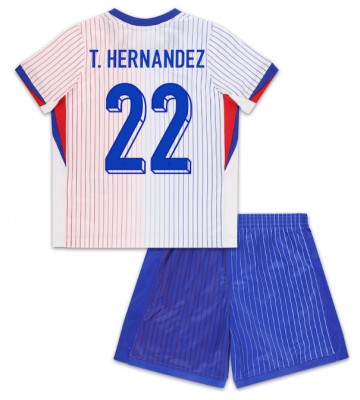 Francie Theo Hernandez #22 Venkovní dres komplet pro Děti ME 2024 Krátkým Rukávem (+ Krátké kalhoty)