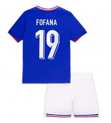 Francie Youssouf Fofana #19 Domácí dres komplet pro Děti ME 2024 Krátkým Rukávem (+ Krátké kalhoty)