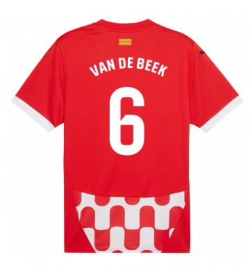 Girona Donny van de Beek #6 Domácí Dres 2024-25 Krátkým Rukávem