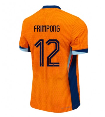 Holandsko Jeremie Frimpong #12 Domácí Dres ME 2024 Krátkým Rukávem