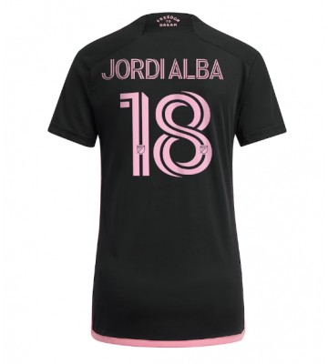 Inter Miami Jordi Alba #18 Venkovní Dres pro Dámy 2023-24 Krátkým Rukávem