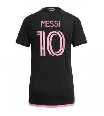 Inter Miami Lionel Messi #10 Venkovní Dres pro Dámy 2023-24 Krátkým Rukávem