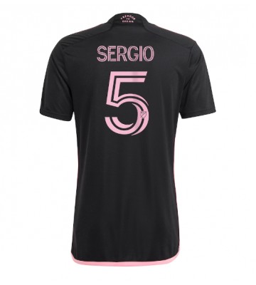 Inter Miami Sergio Busquets #5 Venkovní Dres 2023-24 Krátkým Rukávem