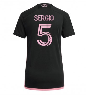 Inter Miami Sergio Busquets #5 Venkovní Dres pro Dámy 2024-25 Krátkým Rukávem