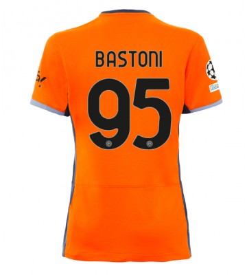 Inter Milan Alessandro Bastoni #95 Alternativní Dres pro Dámy 2023-24 Krátkým Rukávem