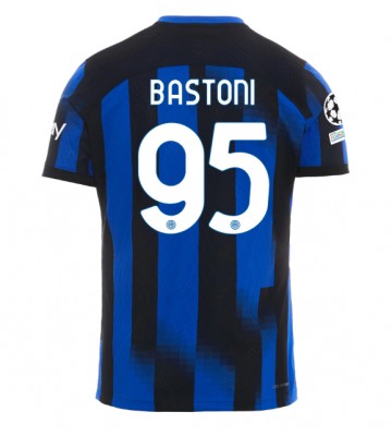 Inter Milan Alessandro Bastoni #95 Domácí Dres 2023-24 Krátkým Rukávem