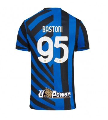 Inter Milan Alessandro Bastoni #95 Domácí Dres 2024-25 Krátkým Rukávem