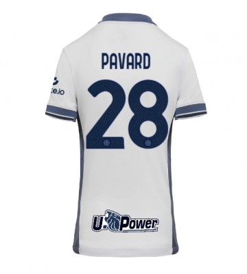 Inter Milan Benjamin Pavard #28 Venkovní Dres pro Dámy 2024-25 Krátkým Rukávem