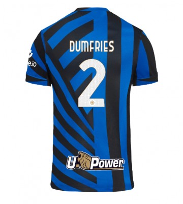 Inter Milan Denzel Dumfries #2 Domácí Dres 2024-25 Krátkým Rukávem