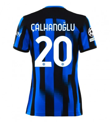 Inter Milan Hakan Calhanoglu #20 Domácí Dres pro Dámy 2023-24 Krátkým Rukávem