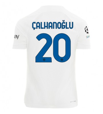 Inter Milan Hakan Calhanoglu #20 Venkovní Dres 2023-24 Krátkým Rukávem