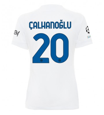 Inter Milan Hakan Calhanoglu #20 Venkovní Dres pro Dámy 2023-24 Krátkým Rukávem