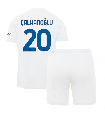 Inter Milan Hakan Calhanoglu #20 Venkovní dres komplet pro Děti 2023-24 Krátkým Rukávem (+ Krátké kalhoty)