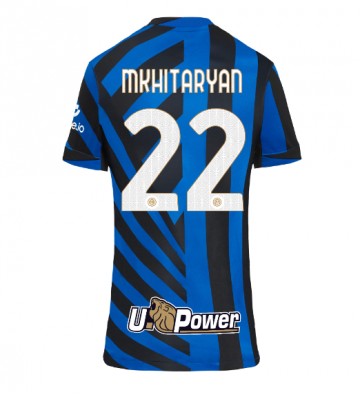 Inter Milan Henrikh Mkhitaryan #22 Domácí Dres pro Dámy 2024-25 Krátkým Rukávem