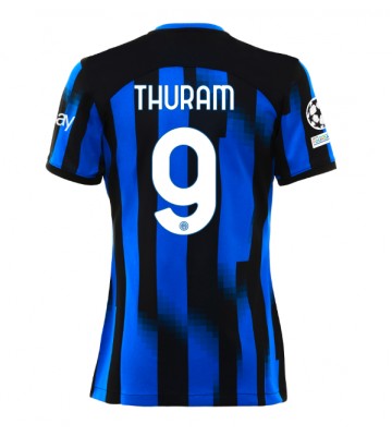 Inter Milan Marcus Thuram #9 Domácí Dres pro Dámy 2023-24 Krátkým Rukávem